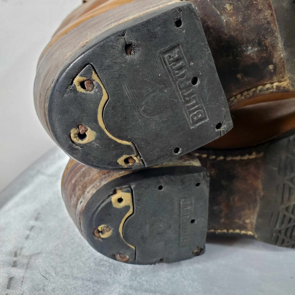 Steel Cap Vintage Leather Cowboy Boots - Picture 7 of 16